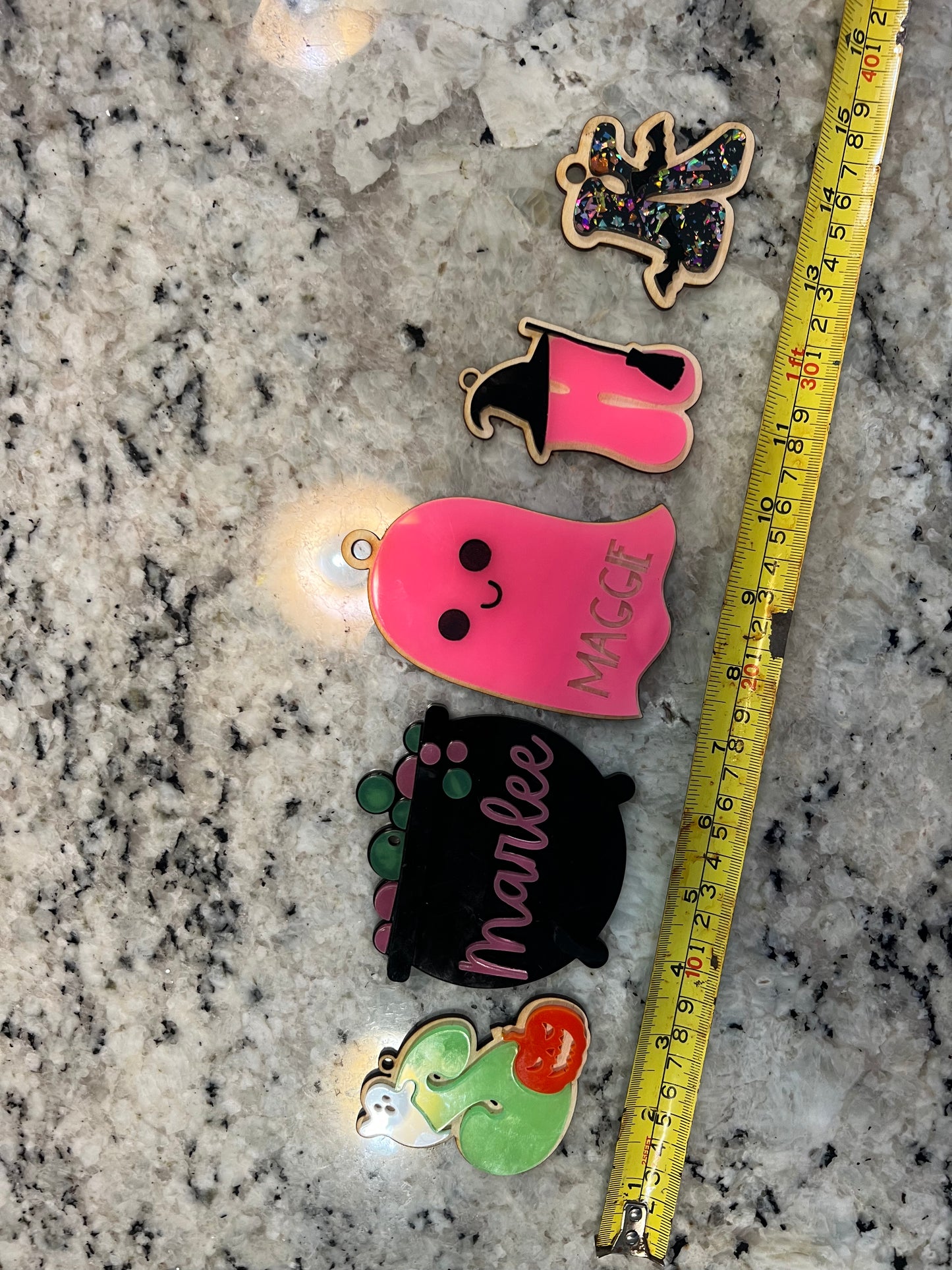 Witch Hat Initial Bag tag