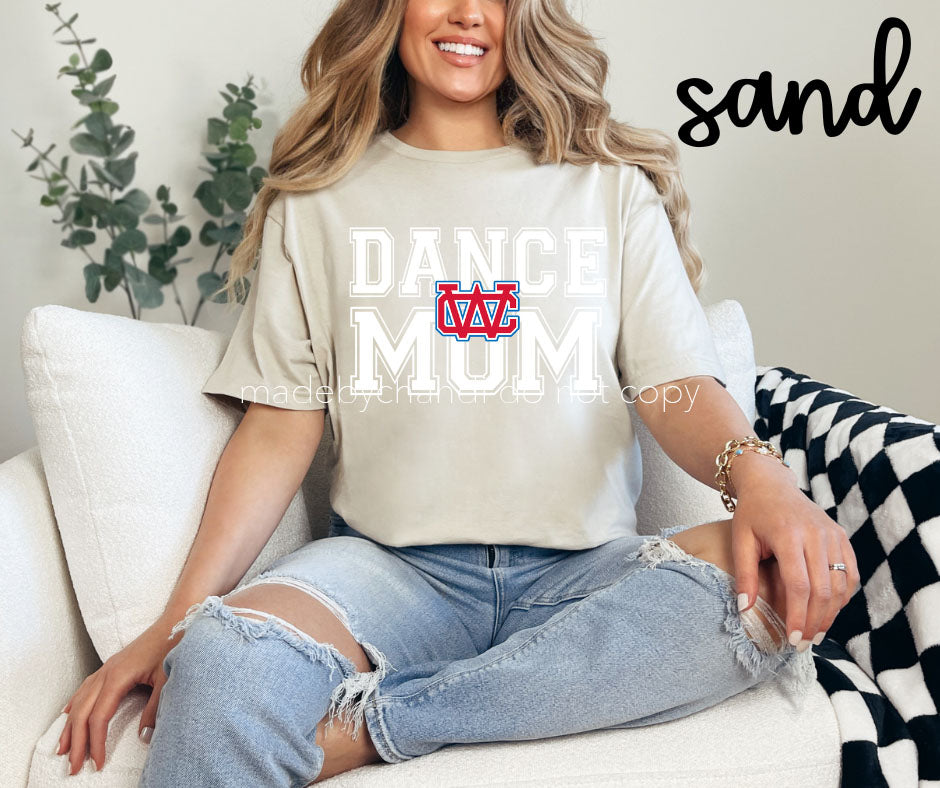 WC Dance Mom Block letter