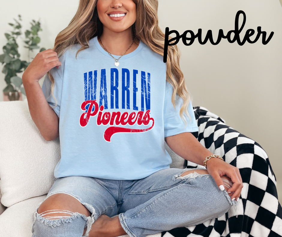 Warren Pioneers Retro Text- Unisex