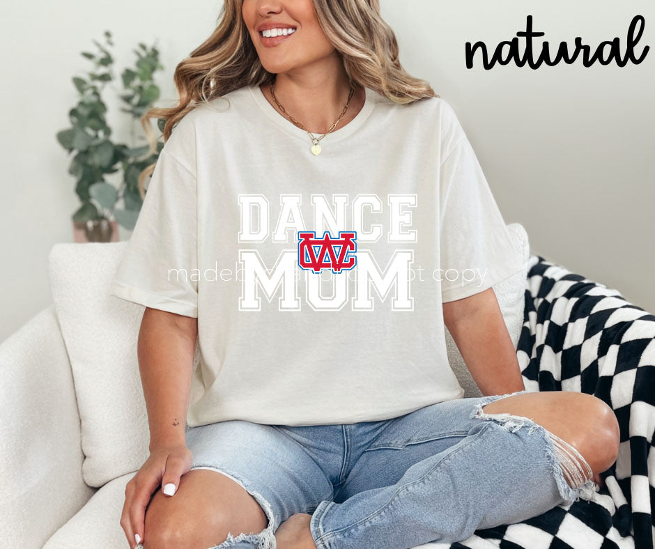 WC Dance Mom Block letter