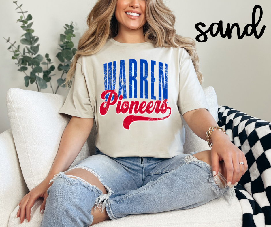 Warren Pioneers Retro Text- Unisex