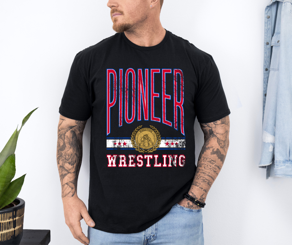 Men's Pioneer Wrestling shirt