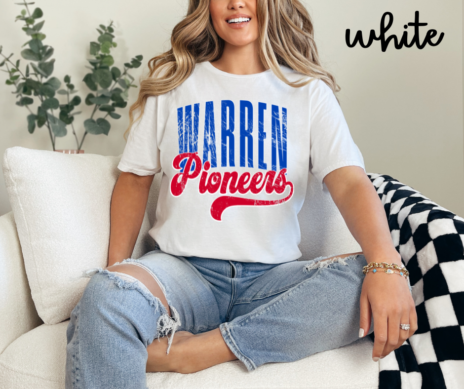 Warren Pioneers Retro Text- Unisex