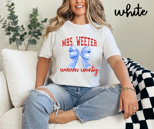 Custom Teacher Coquette