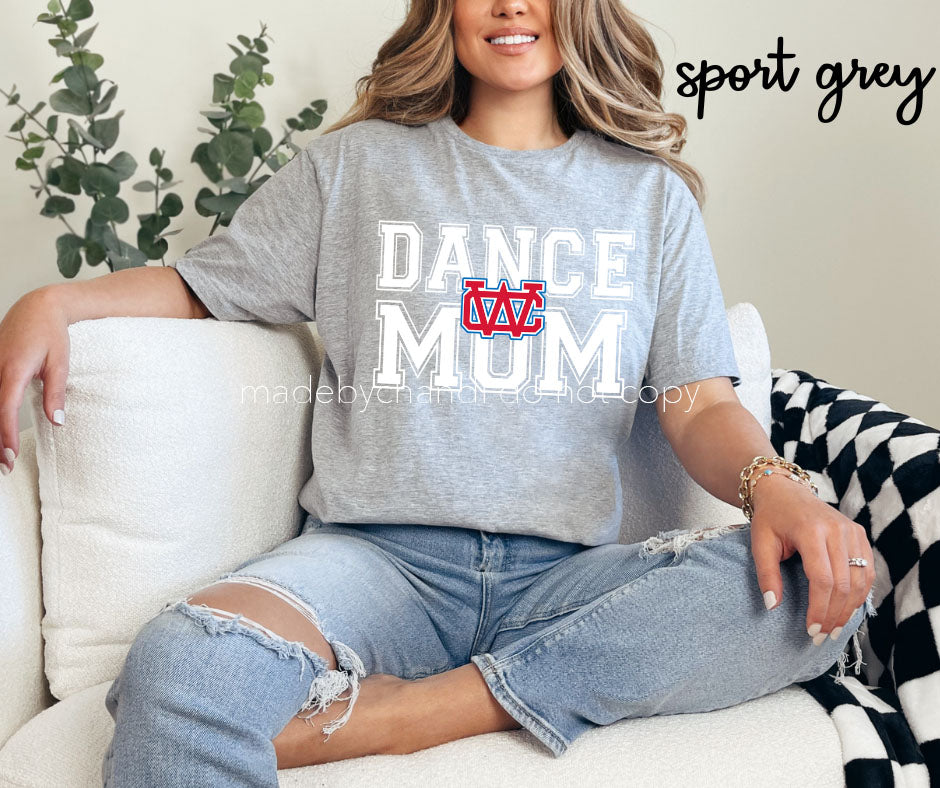 WC Dance Mom Block letter