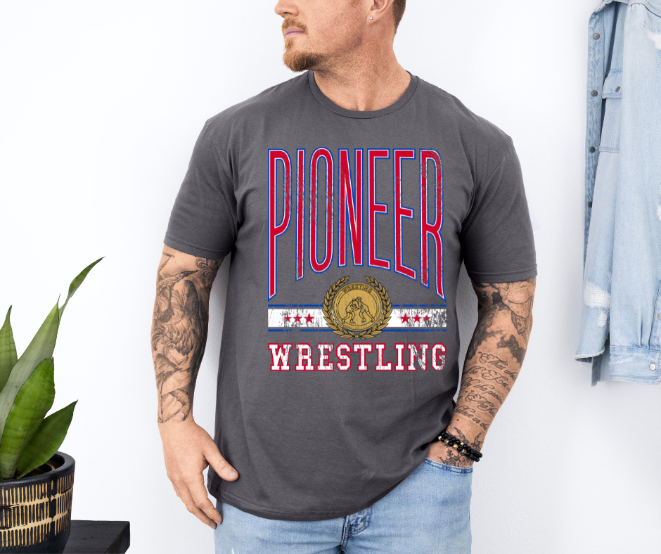 Men's Pioneer Wrestling shirt