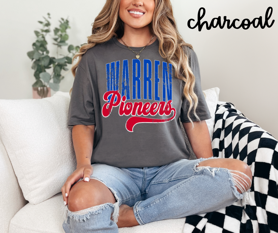 Warren Pioneers Retro Text- Unisex