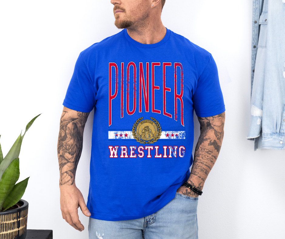 Men's Pioneer Wrestling shirt