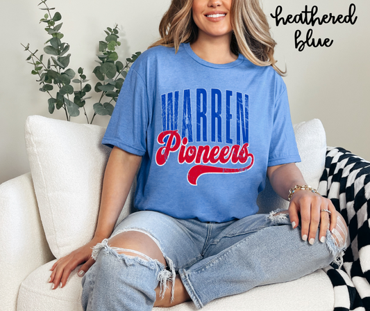 Warren Pioneers Retro Text- Unisex