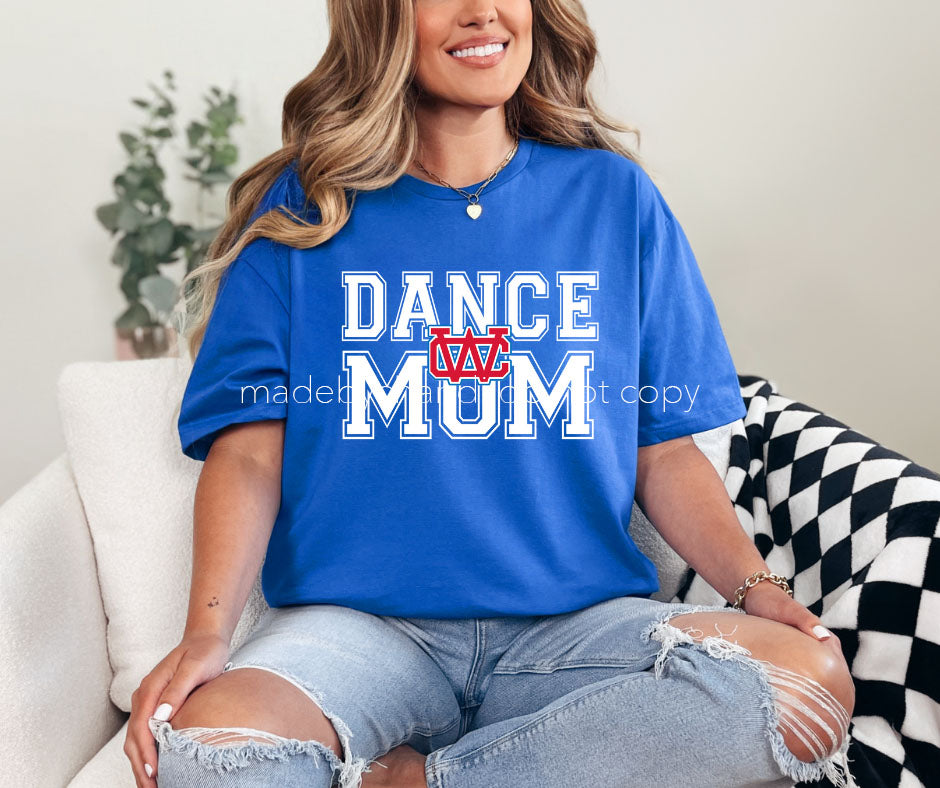WC Dance Mom Block letter