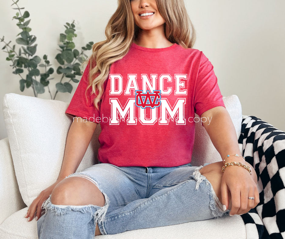 WC Dance Mom Block letter