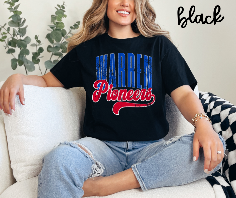 Warren Pioneers Retro Text- Unisex