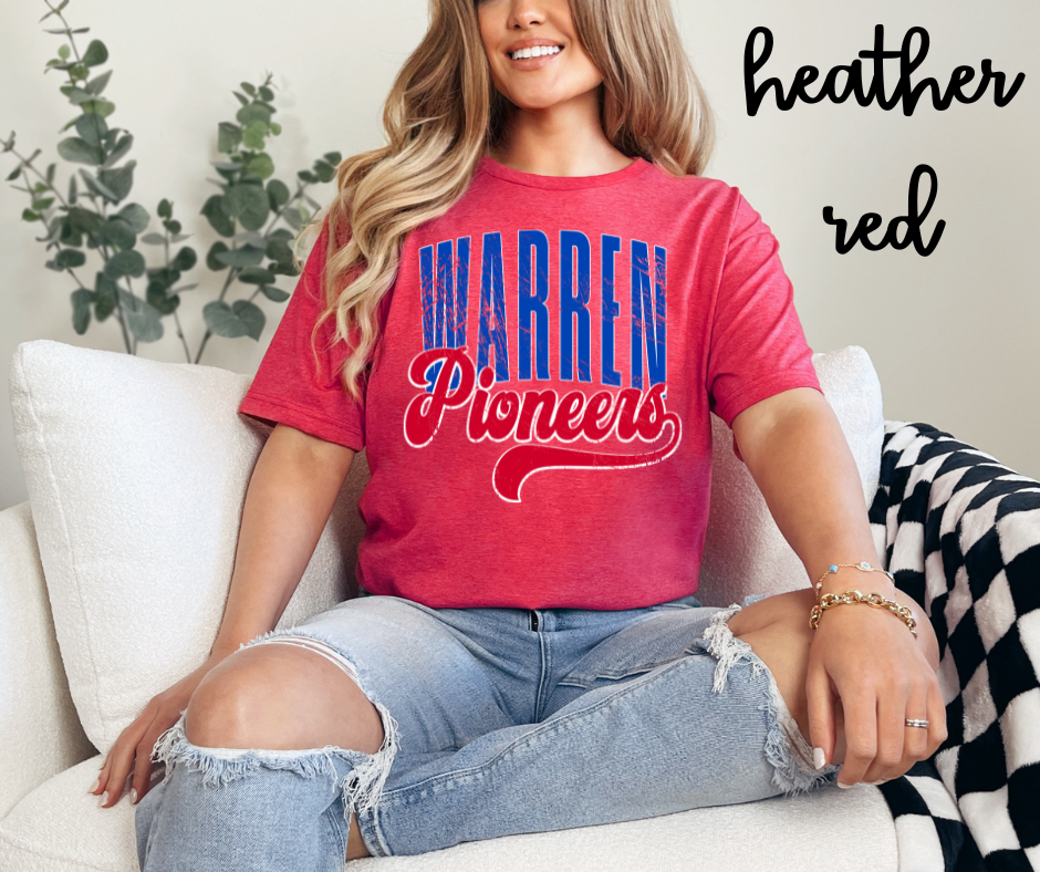 Warren Pioneers Retro Text- Unisex