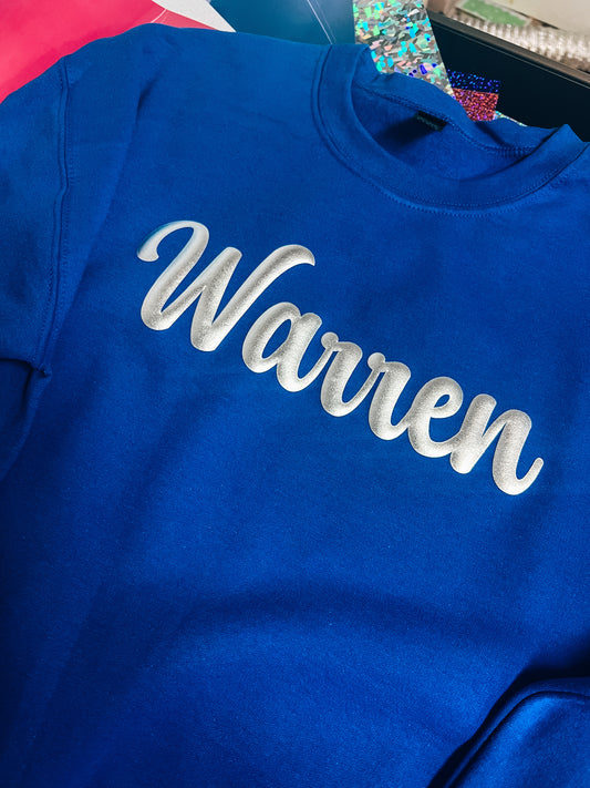 Puff Metallic WARREN Sweatshirt