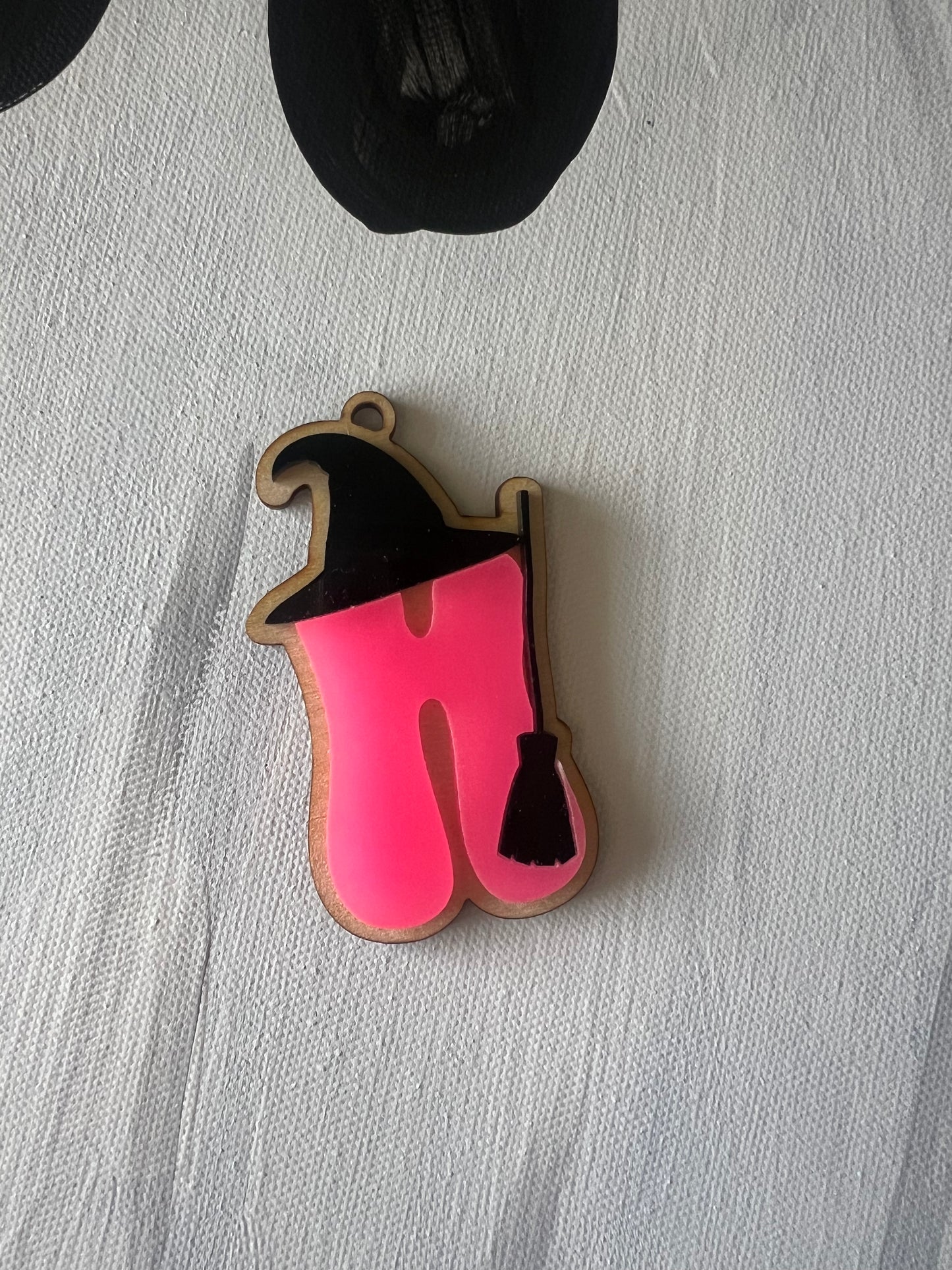 Witch Hat Initial Bag tag